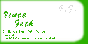 vince feth business card